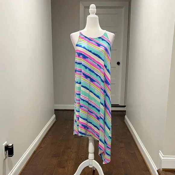 👗Host Pick👗 Lilly Pulitzer Magnolia Asymmetrical Midi Ceviche Dress - Picture 8 of 9